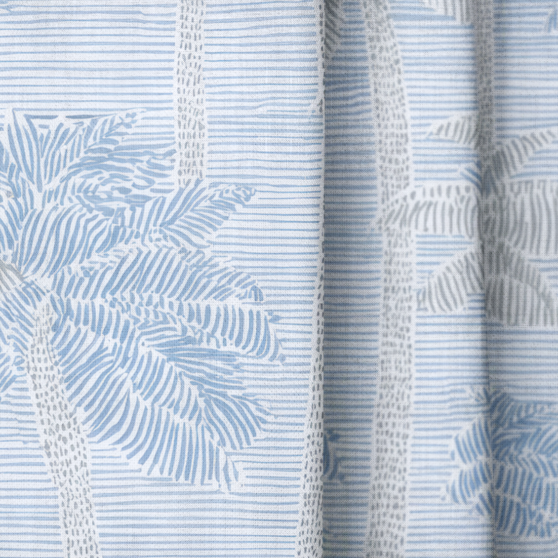 Palm Sketch - Drapery — close up