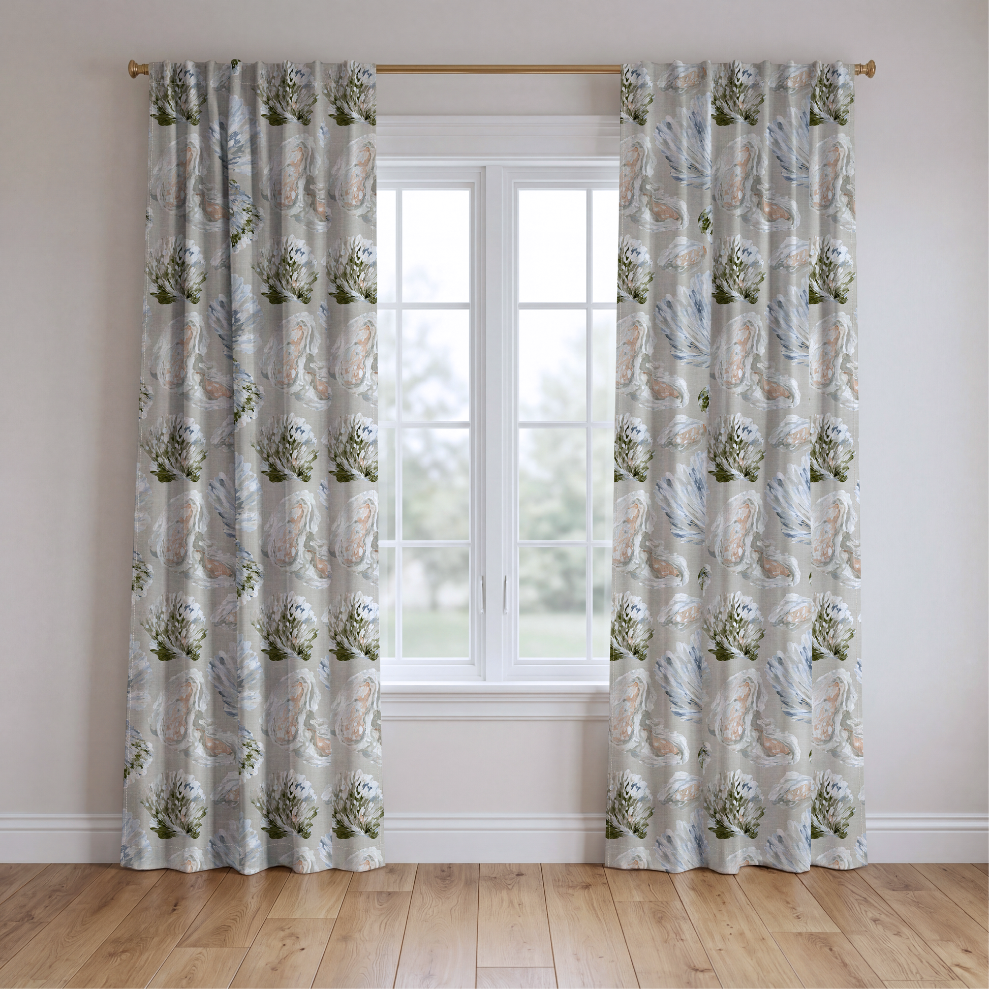 Drifted Shore - Drapery — two panels