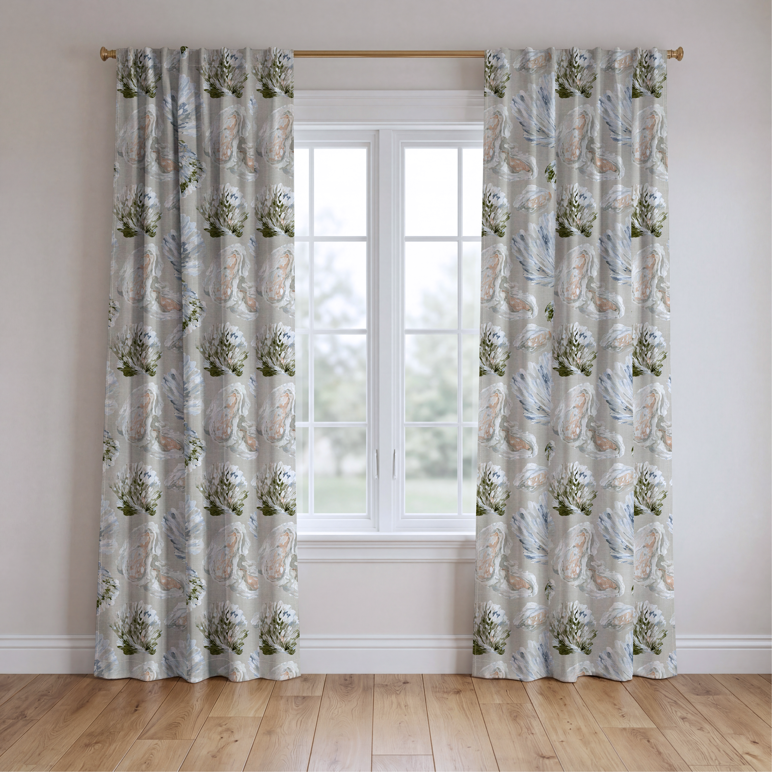 Drifted Shore - Drapery — two panels