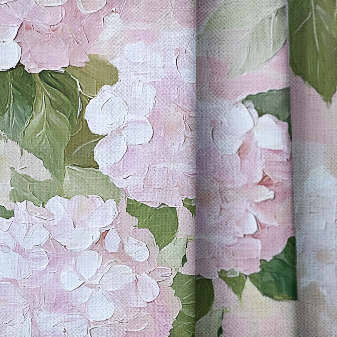 Hydrangea Haven - Drapery — close up