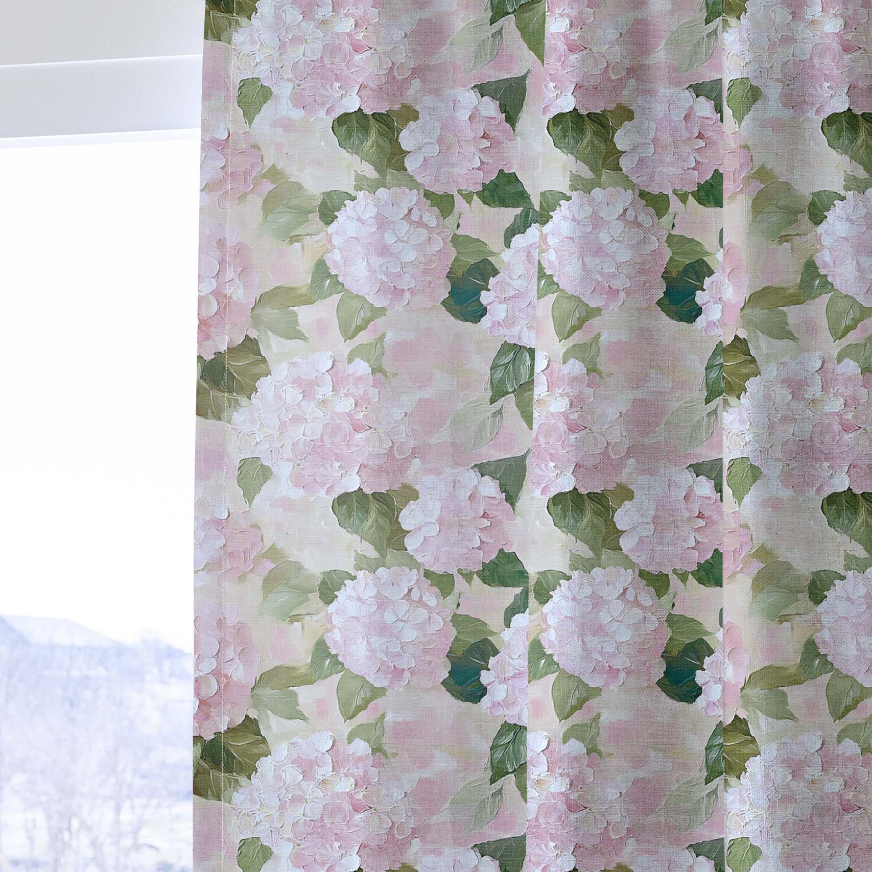 Hydrangea Haven - Drapery — one panel
