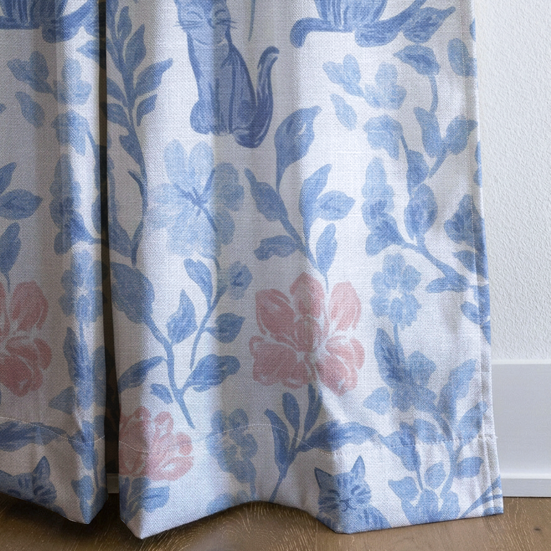 Mod Meow - Drapery — corner closeup