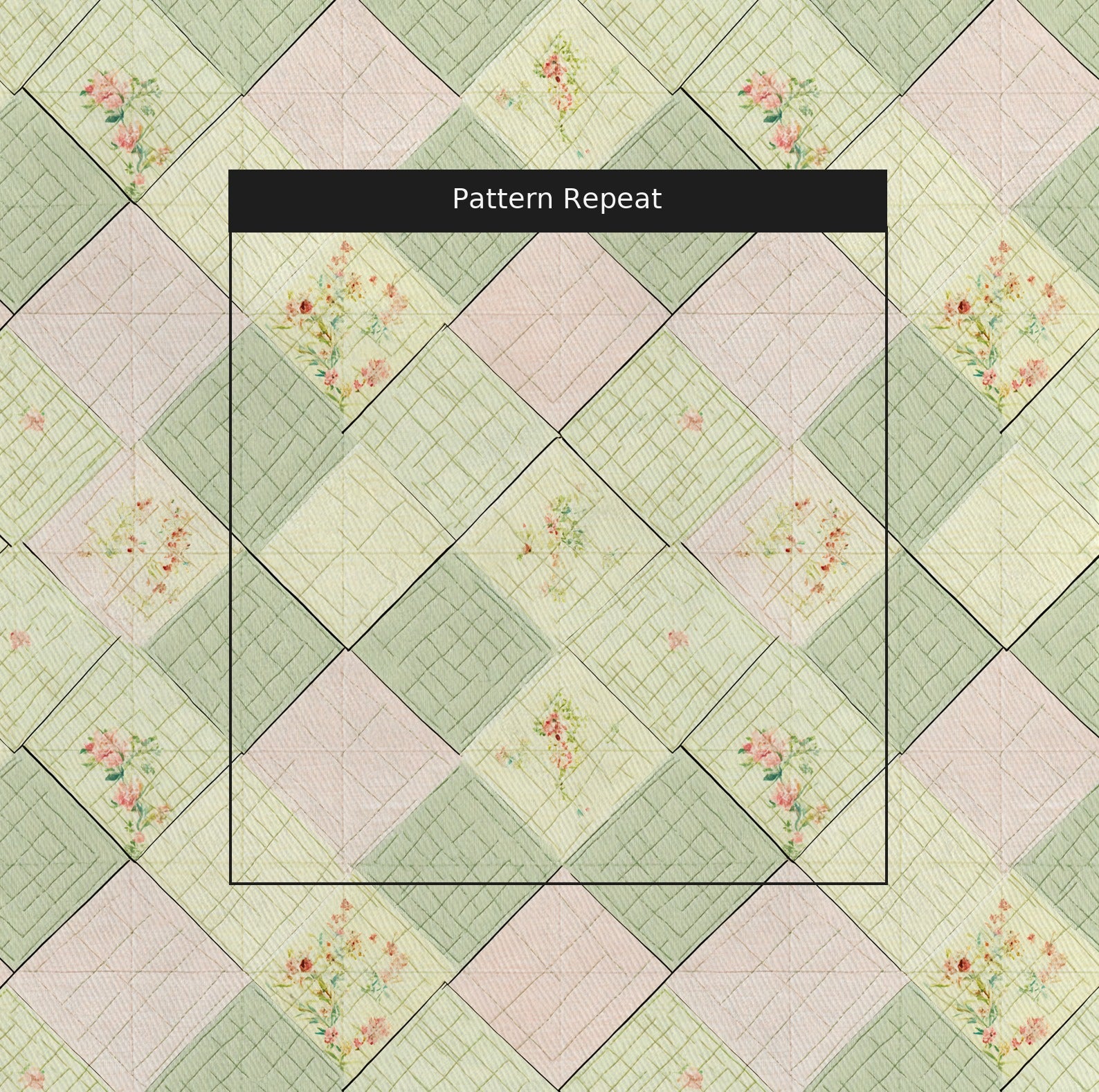 Countryside Charm Fabric by the Yard — pattern repeat