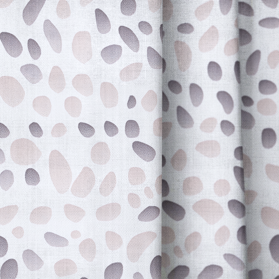 Pebbles - Drapery — close up