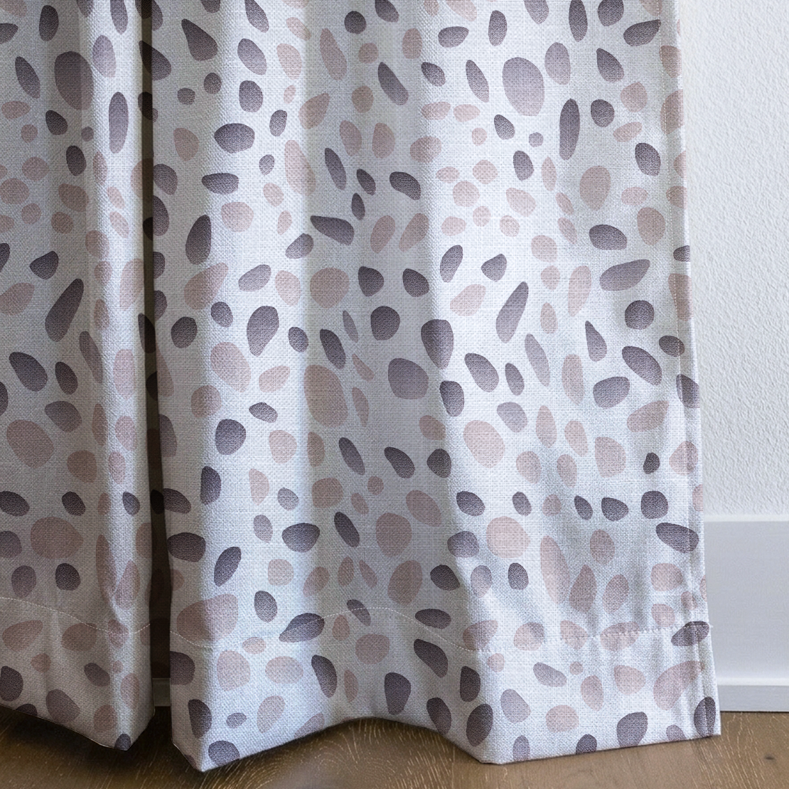 Pebbles - Drapery — corner closeup