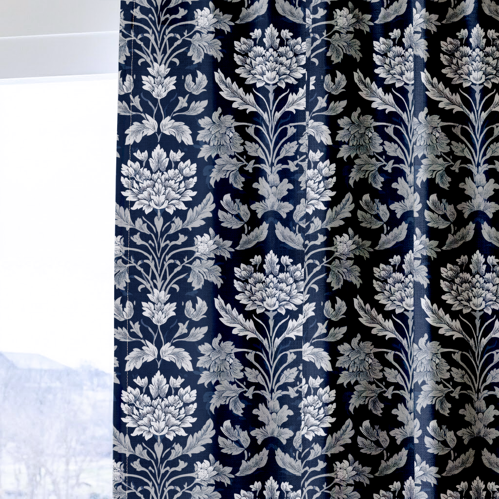 Windsor Bloom - Drapery — one panel