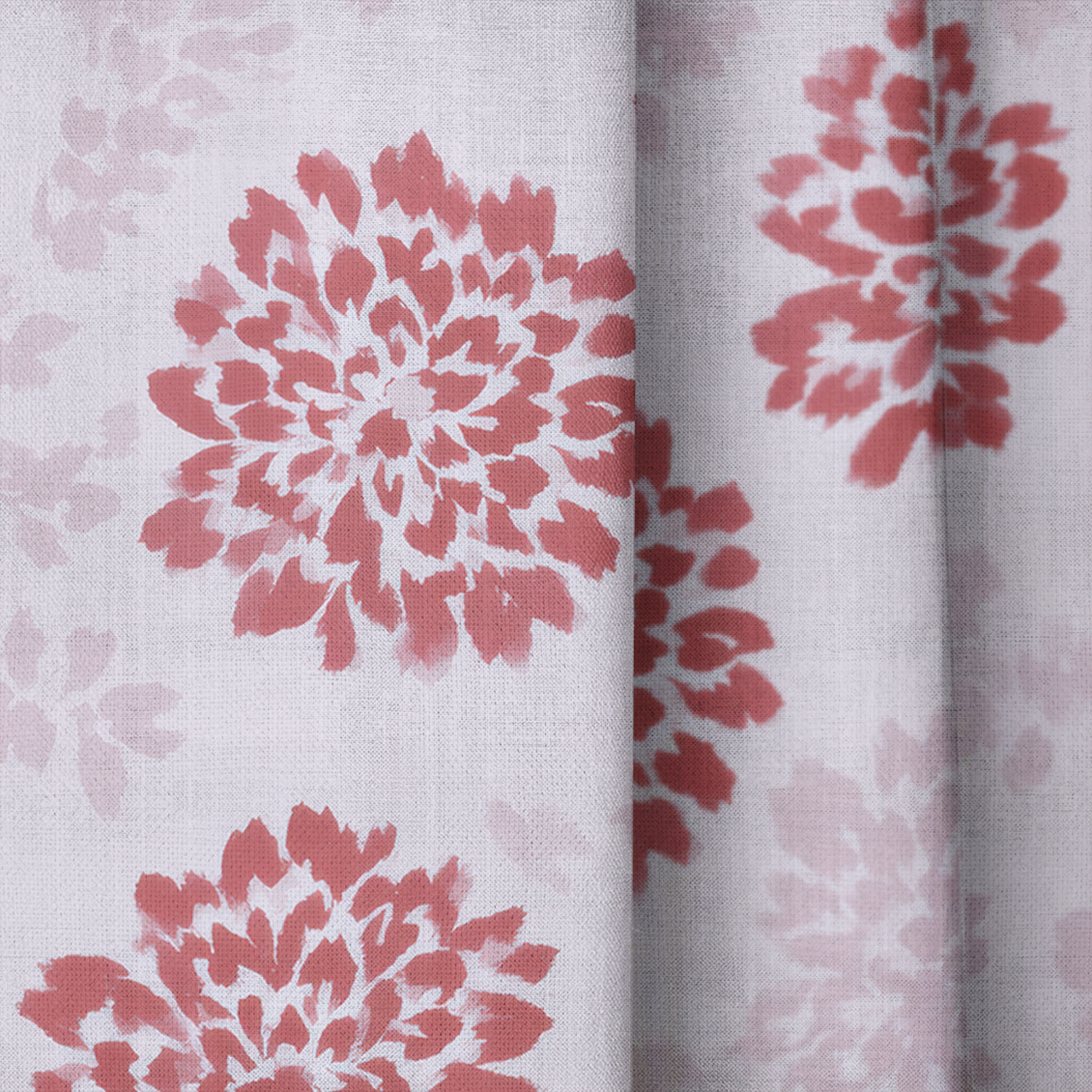 Winter Berry Poinsettia - Drapery — close up