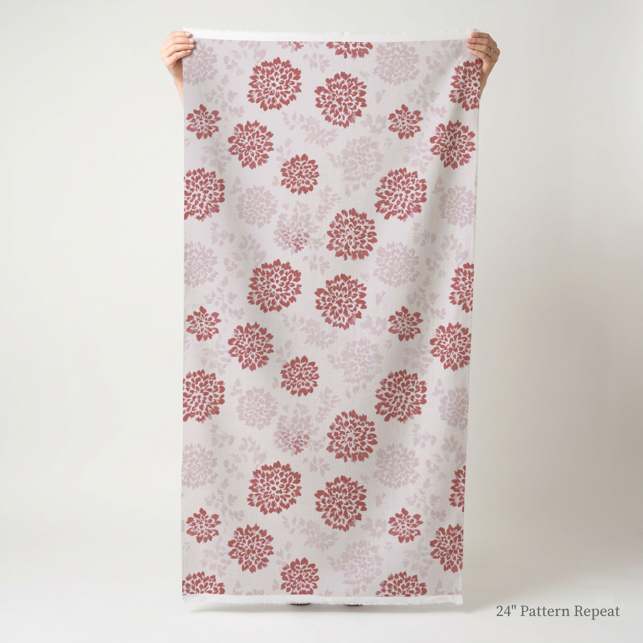 Winter Berry Poinsettia Fabric by the Yard