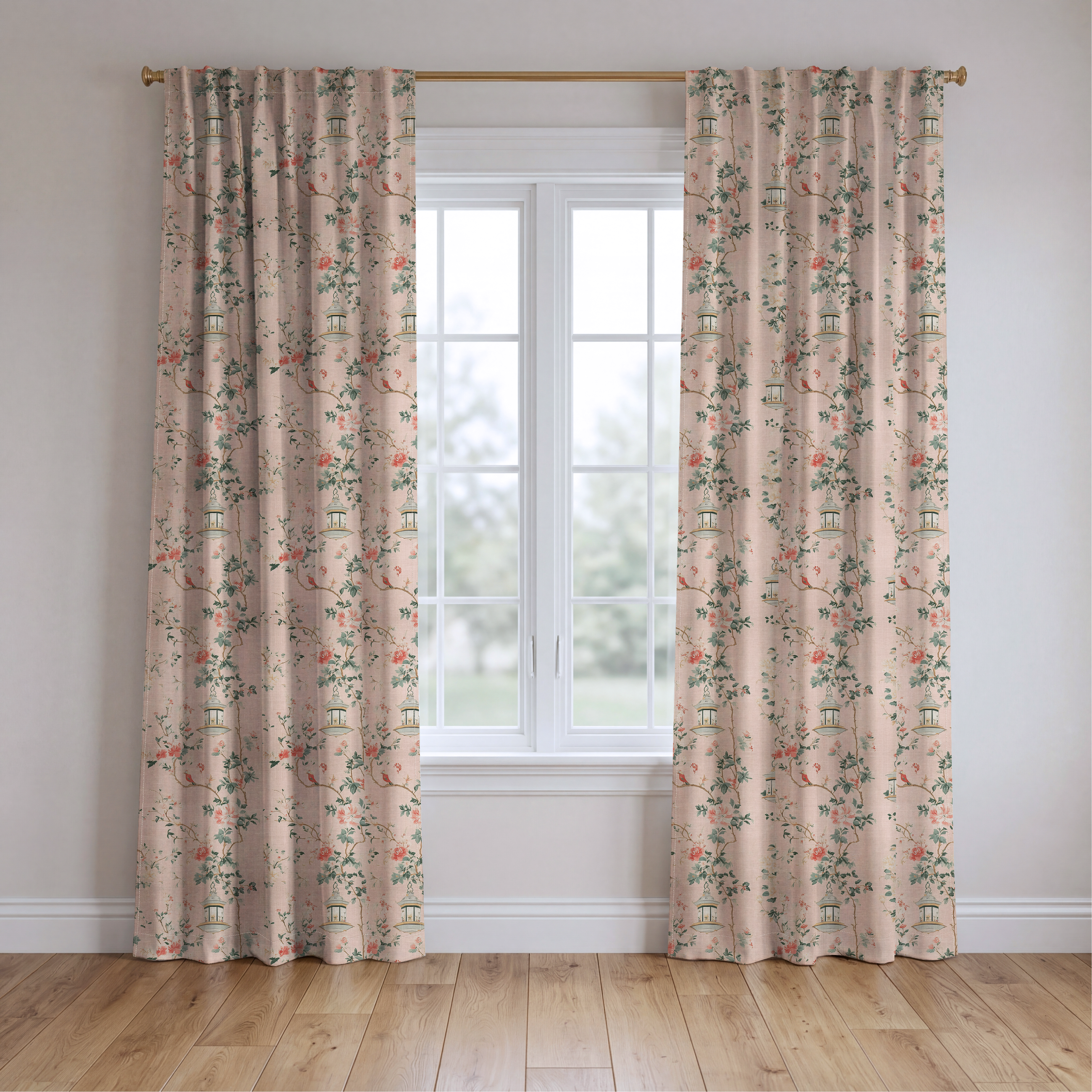 Lantern Lit - Drapery — two panels