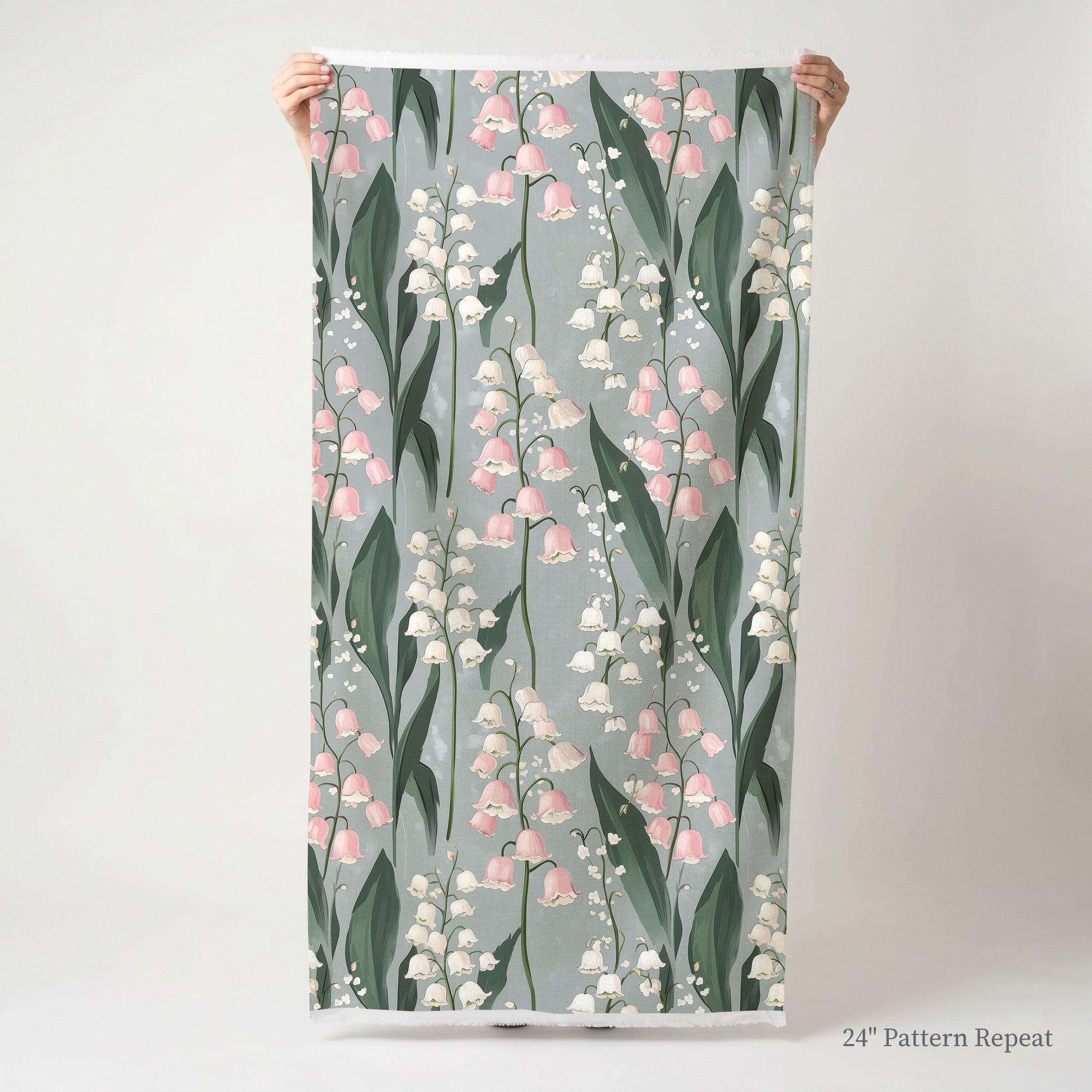 Misty Lilies Fabric by the Yard