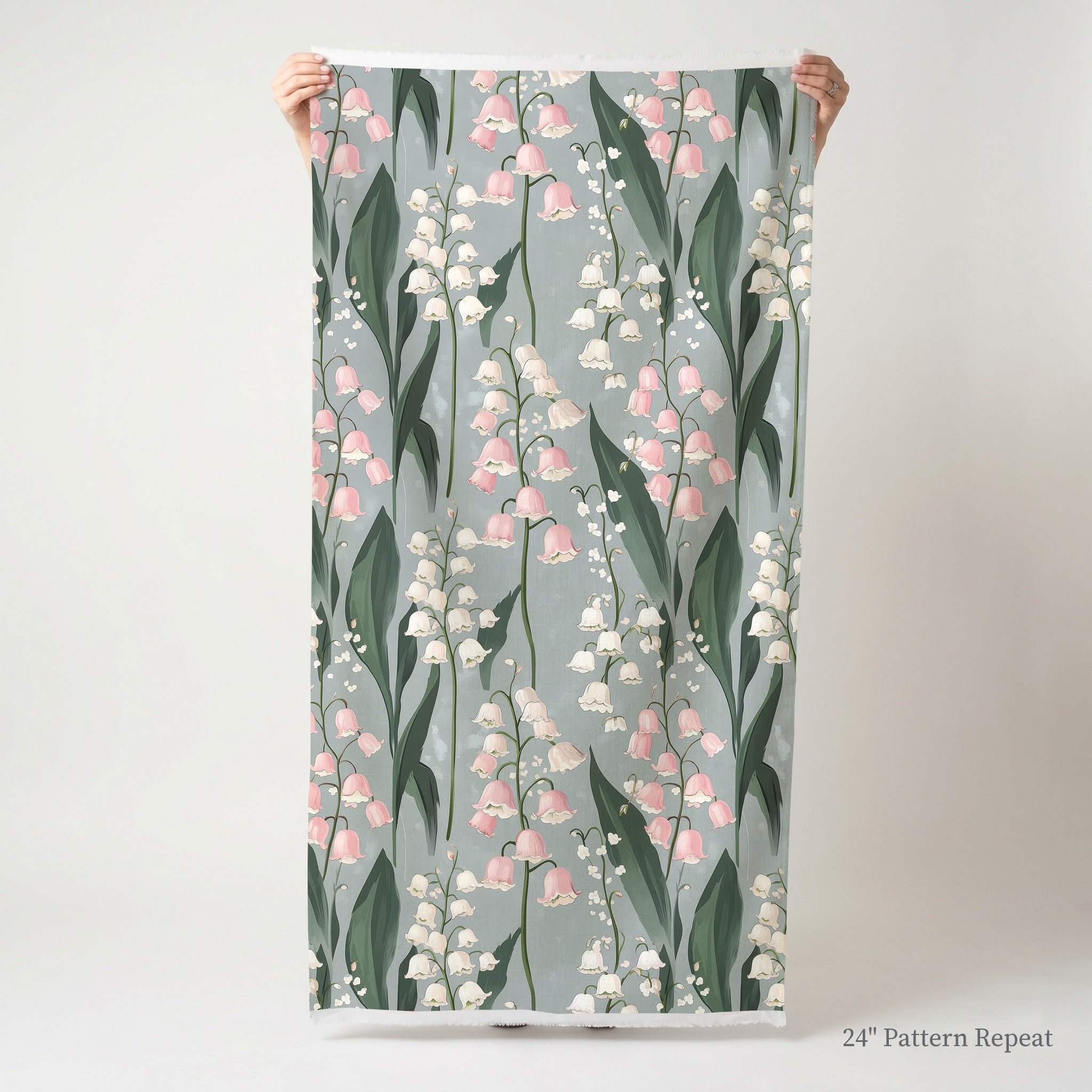 Misty Lilies Fabric by the Yard