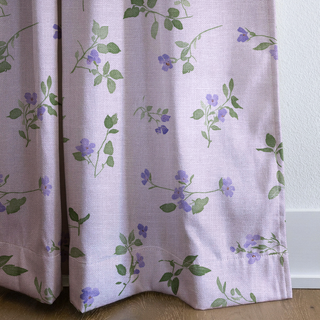 Blush Pansy - Drapery — corner closeup