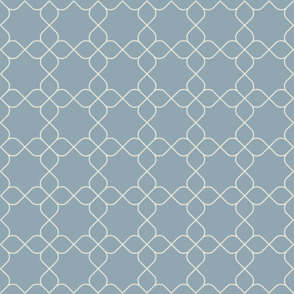 Chambray Tiles French Blue Trellis Wallpaper