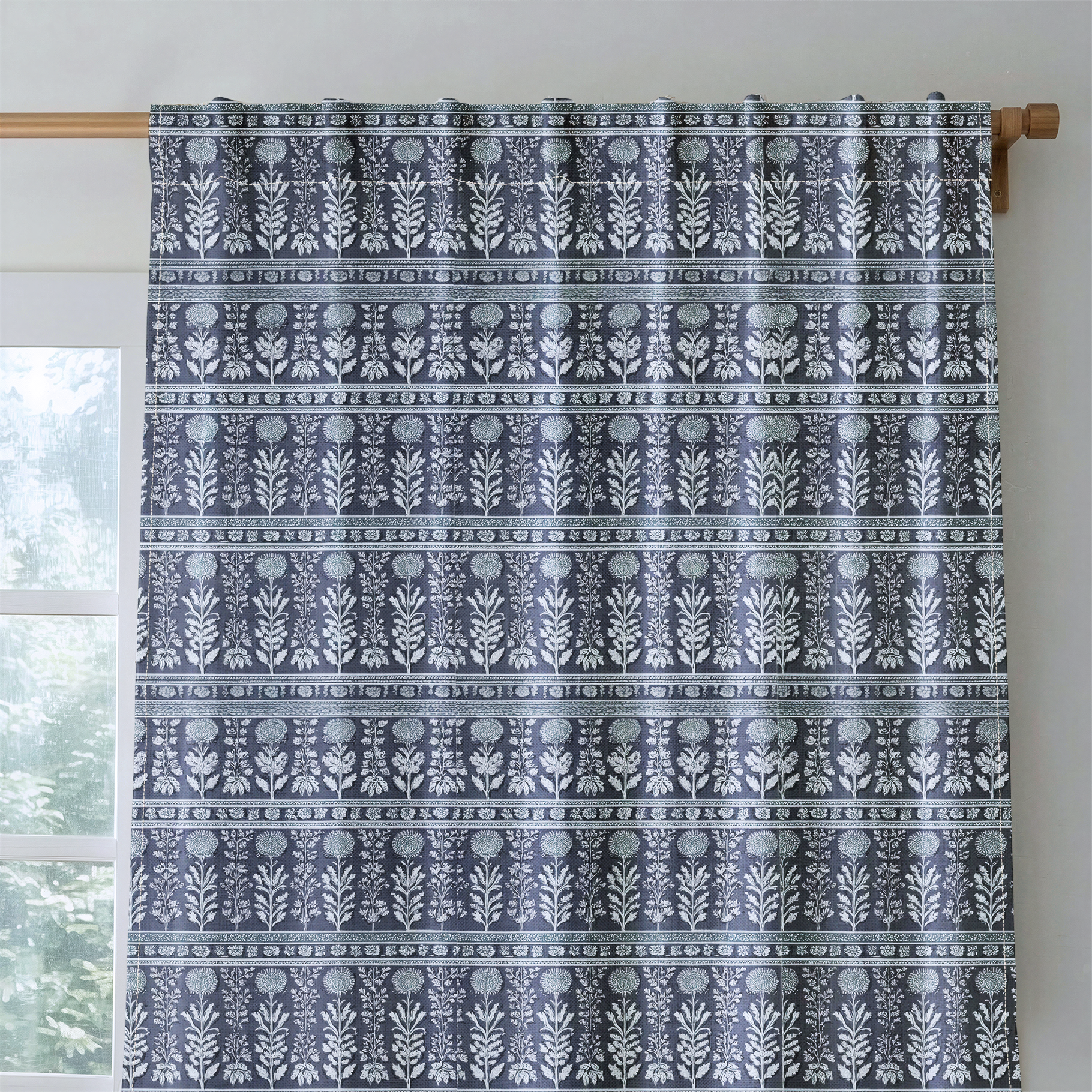 Blue Drift - Drapery — rod