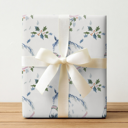 Pink and White Horse - Wrapping Paper