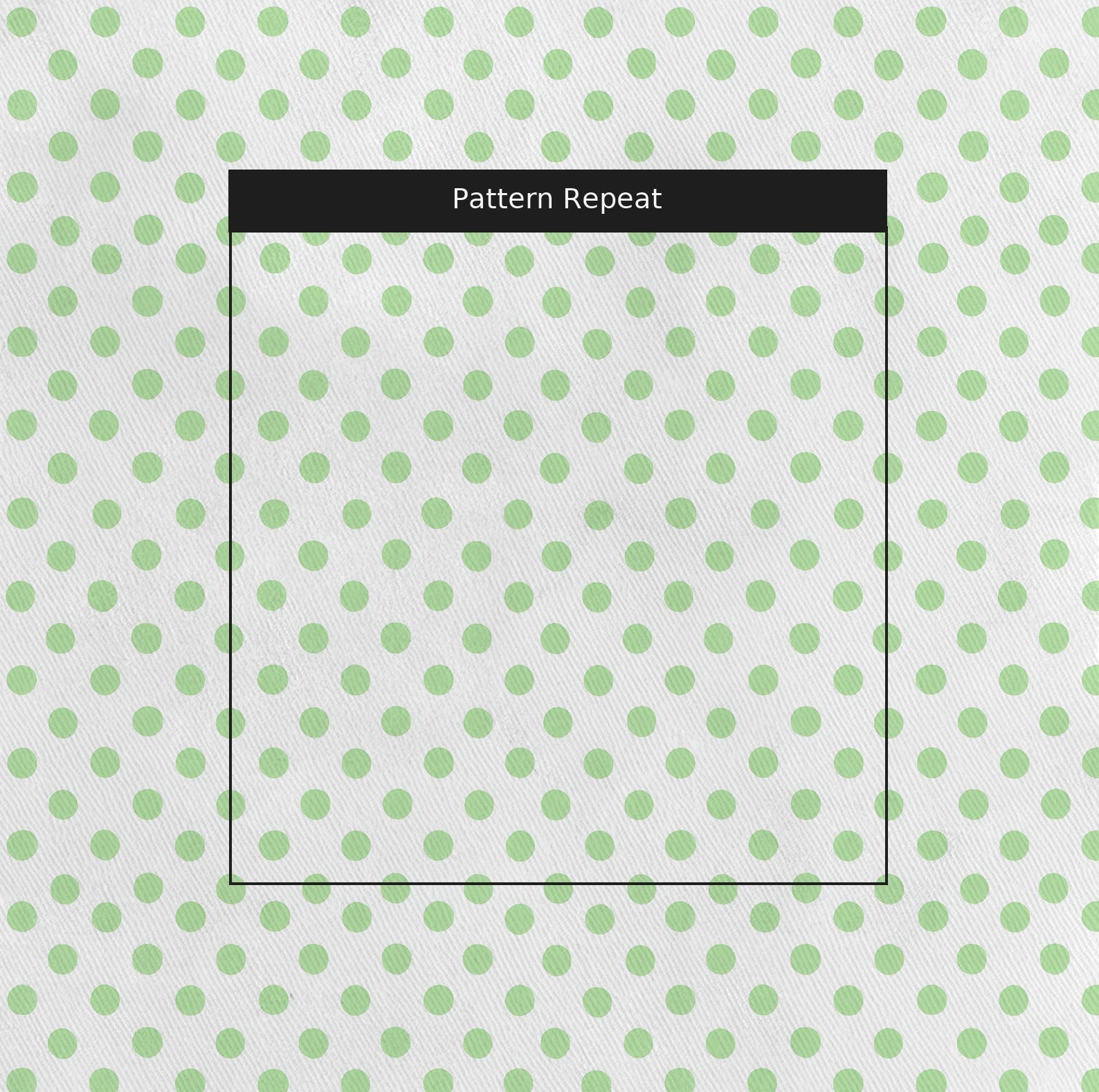 Classic Green Dots Fabric by the Yard — pattern repeat