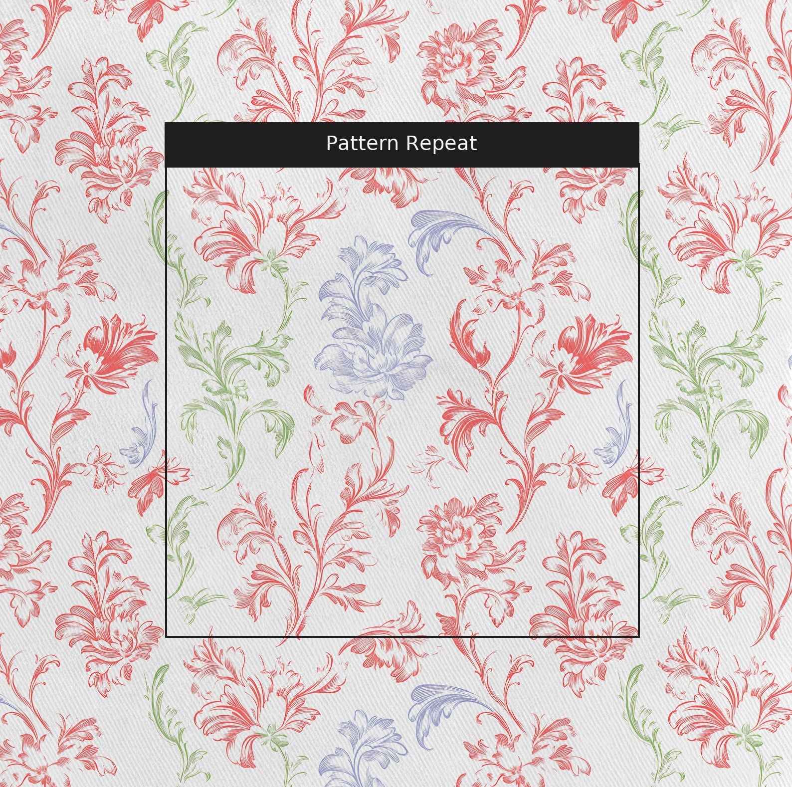 Juniper Fabric by the Yard — pattern repeat