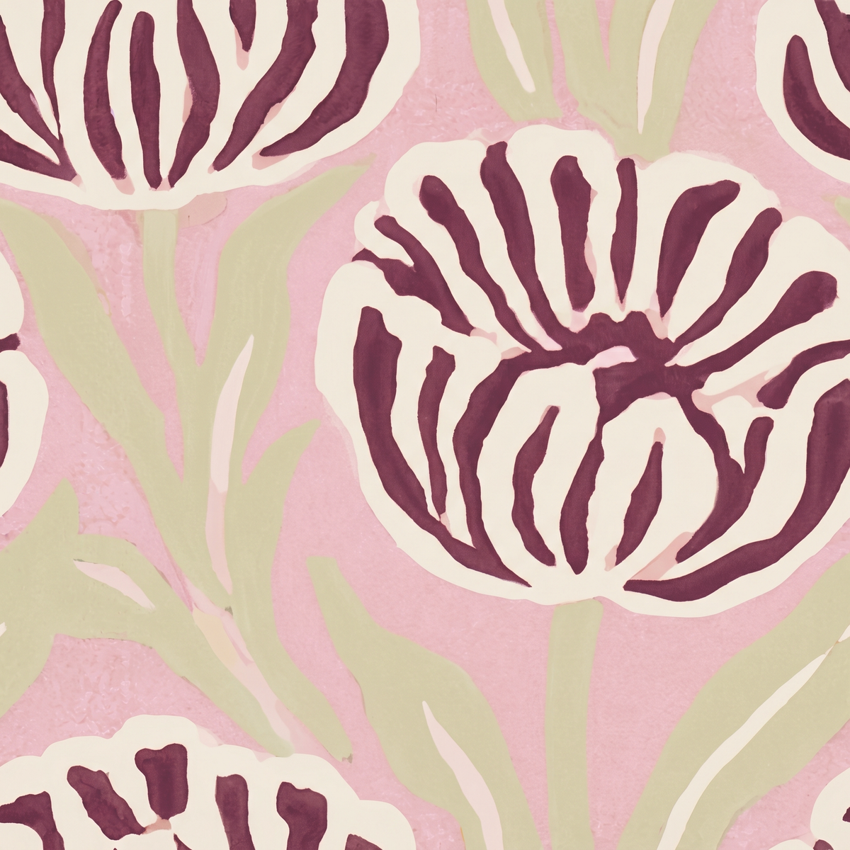 Plum Parade Wallpaper
