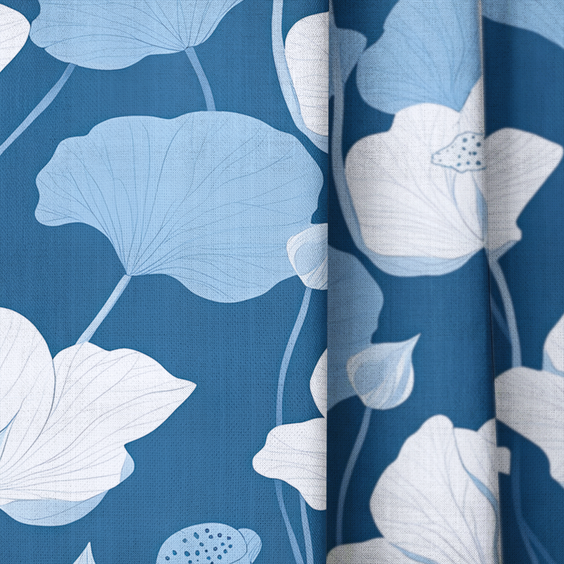 Smooth Sailing - Drapery — close up