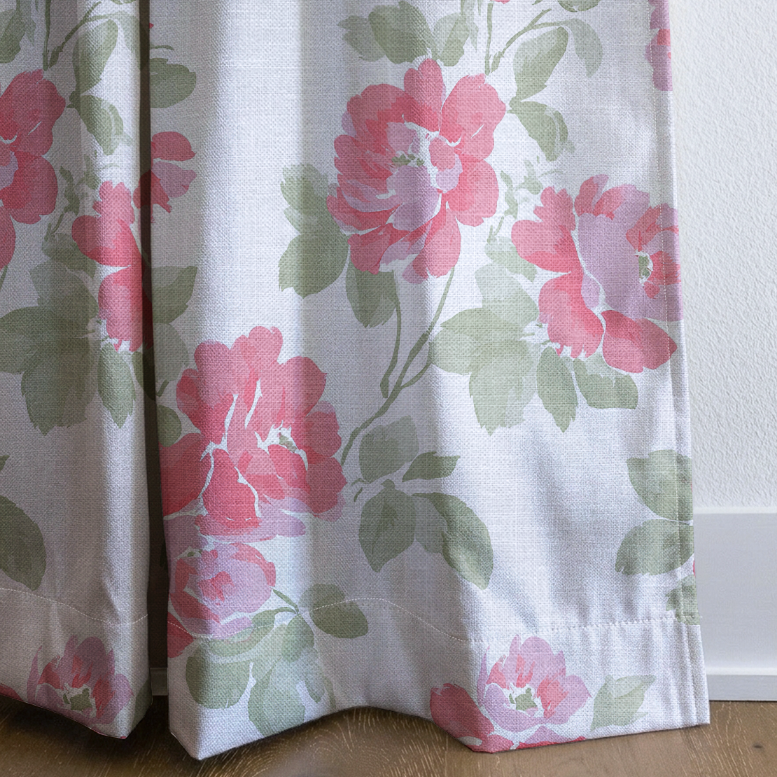 Rosewood Cottage - Drapery — corner closeup