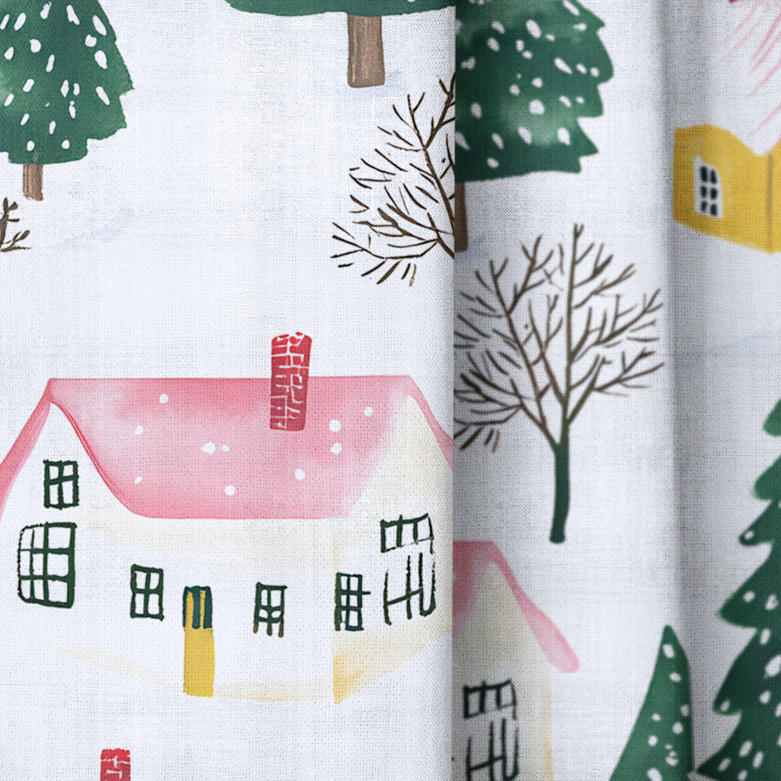 Aspen Village - Drapery — close up