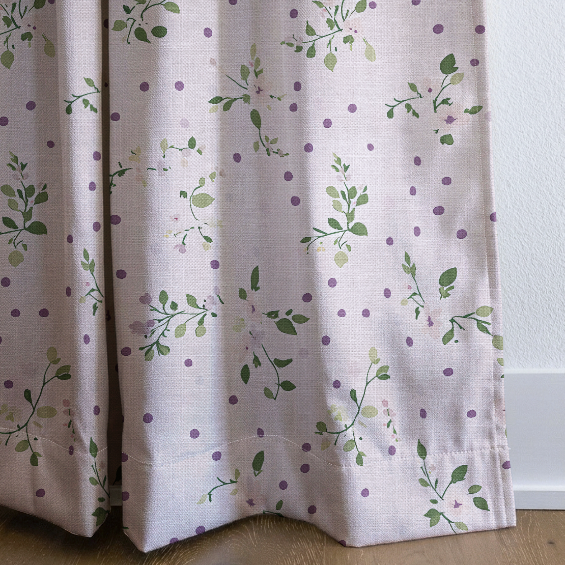 Dotted Garden - Drapery — corner closeup