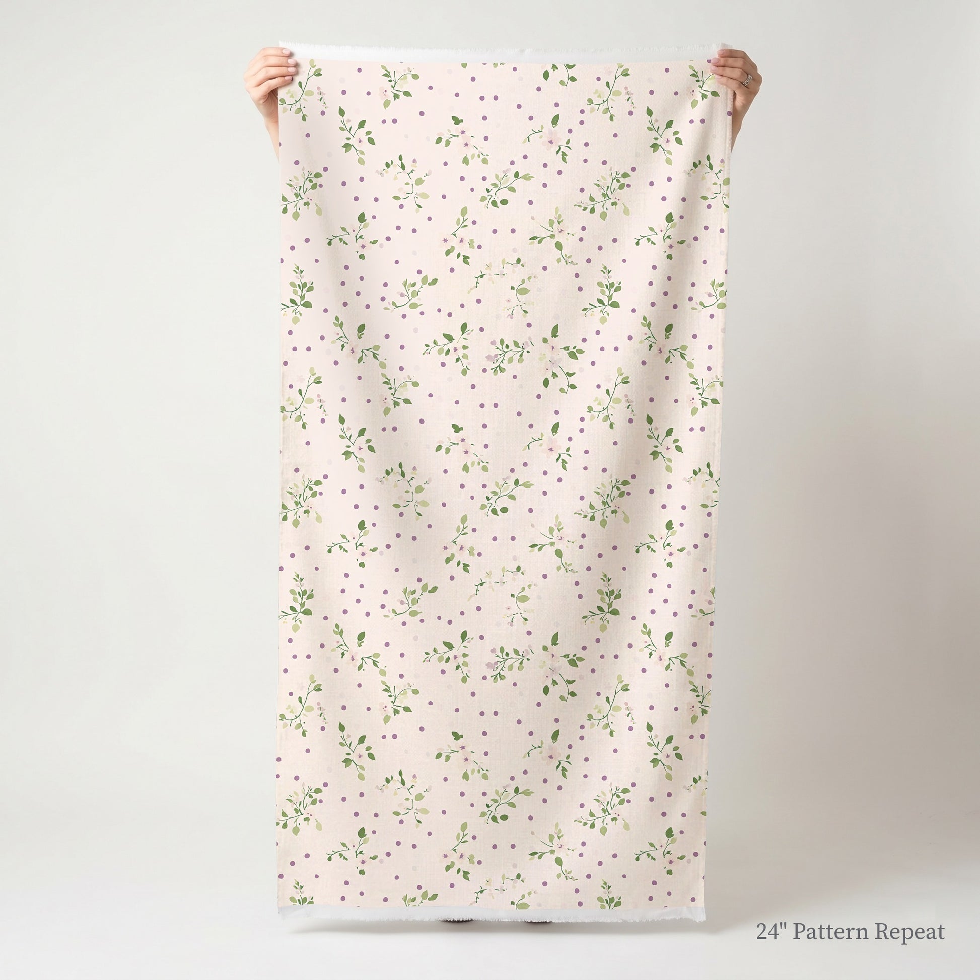Dotted Garden Fabric by the Yard