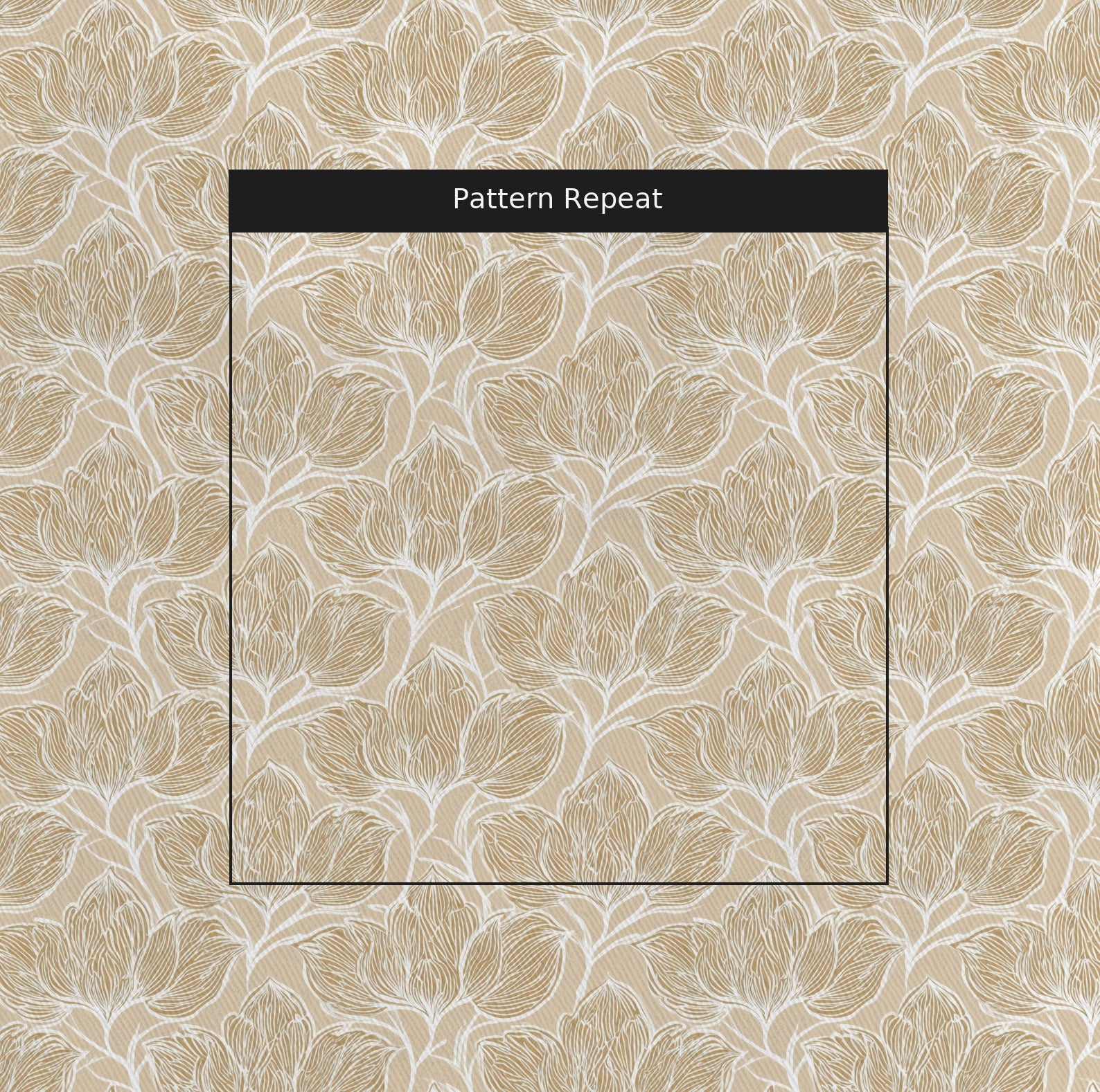 Biscotti Fabric by the Yard — pattern repeat