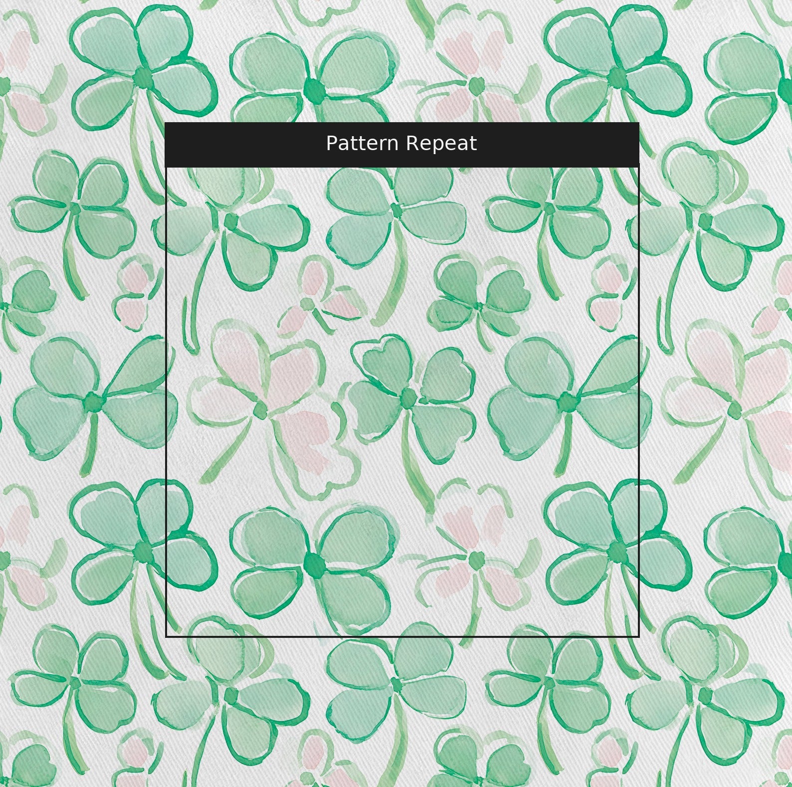 Clover's Bliss Fabric by the Yard — pattern repeat