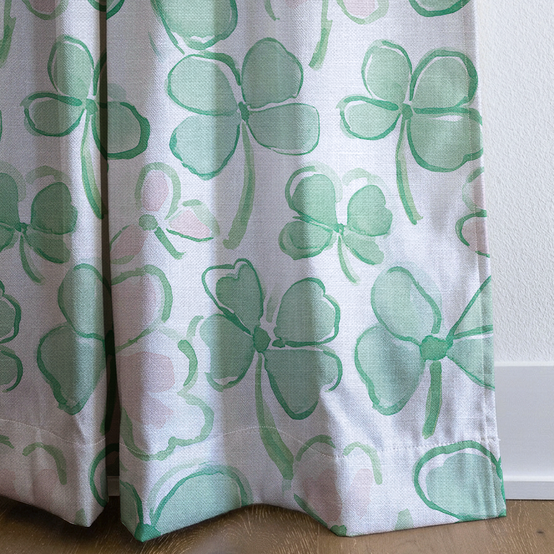 Clover's Bliss - Drapery — corner closeup