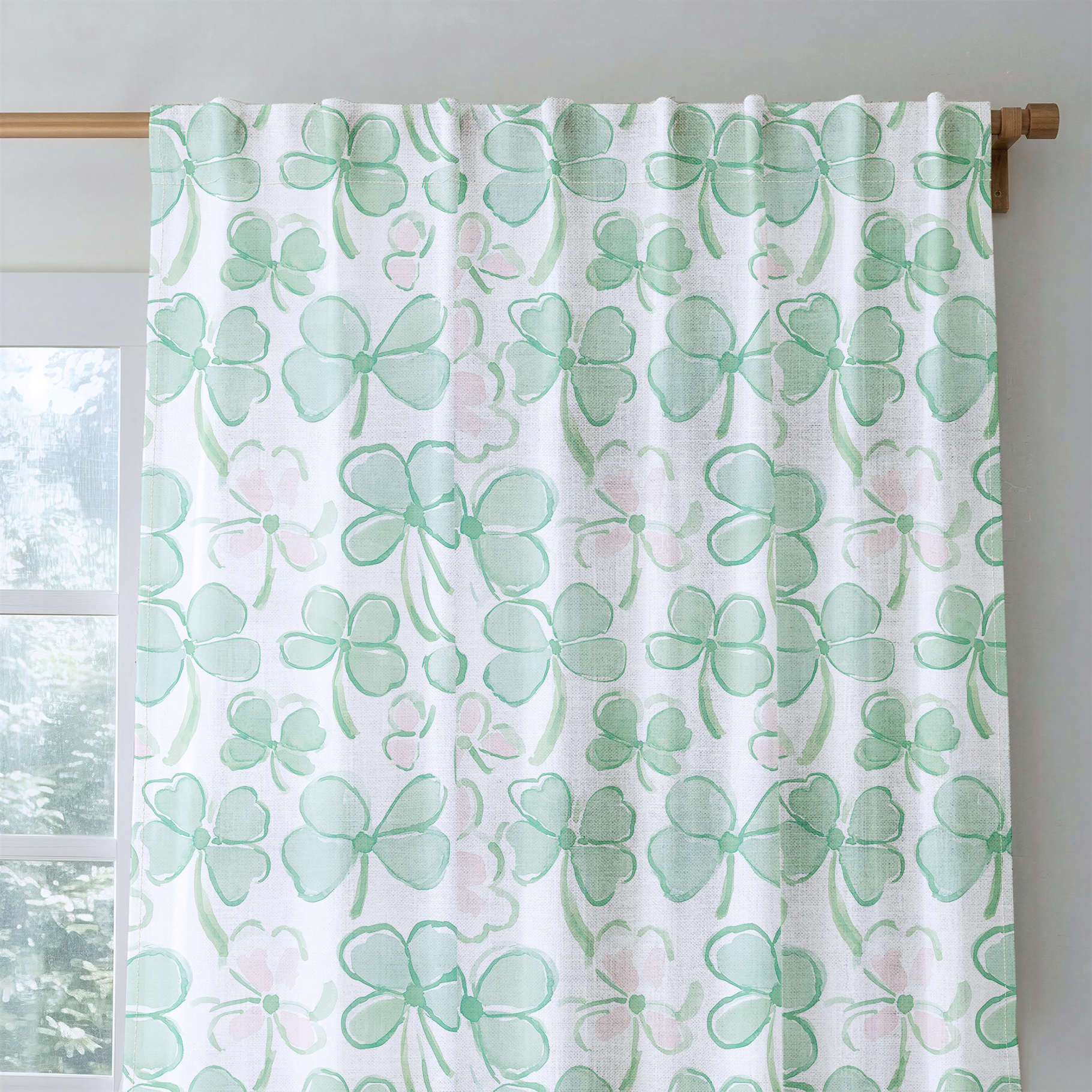 Clover's Bliss - Drapery — rod