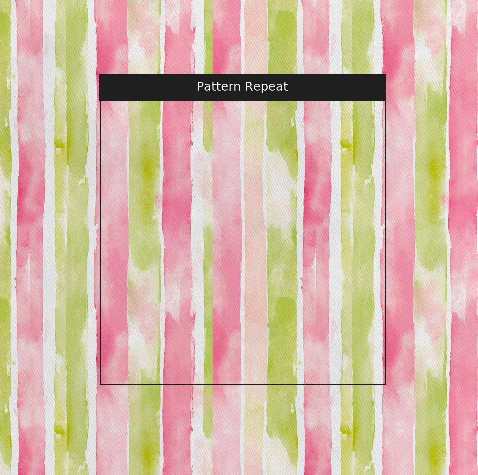 Striped Meadow Fabric by the Yard — pattern repeat