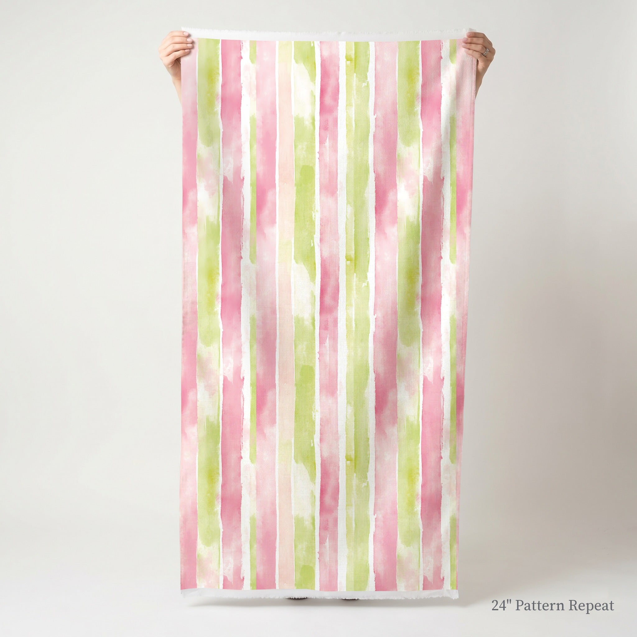 Striped Meadow Fabric by the Yard