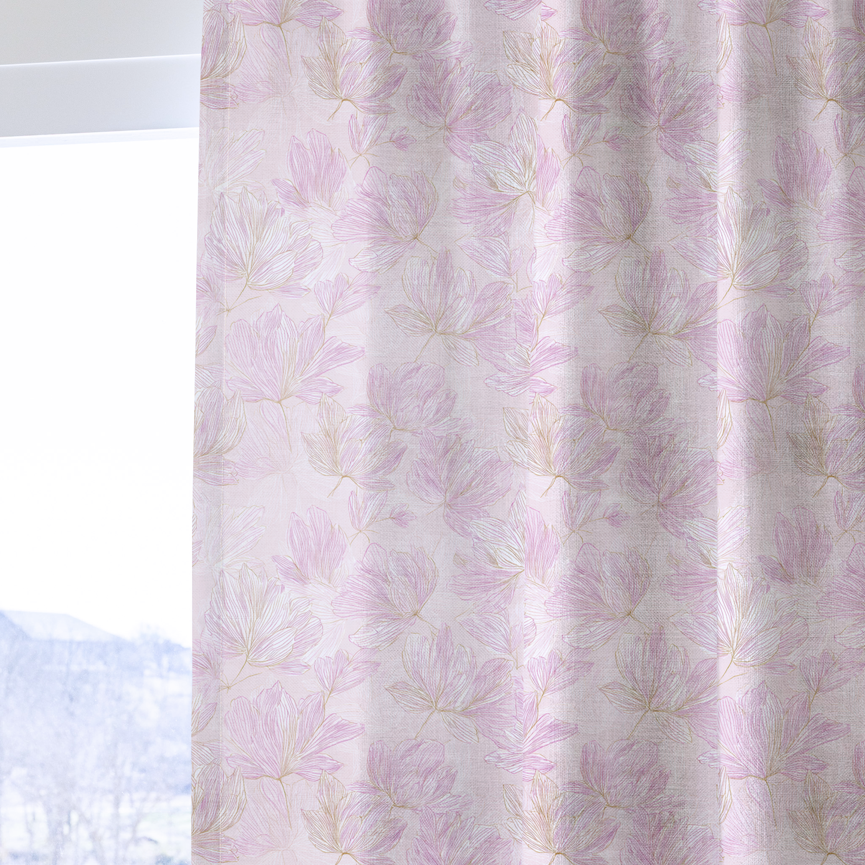 Raspberry Lemonade - Drapery — one panel