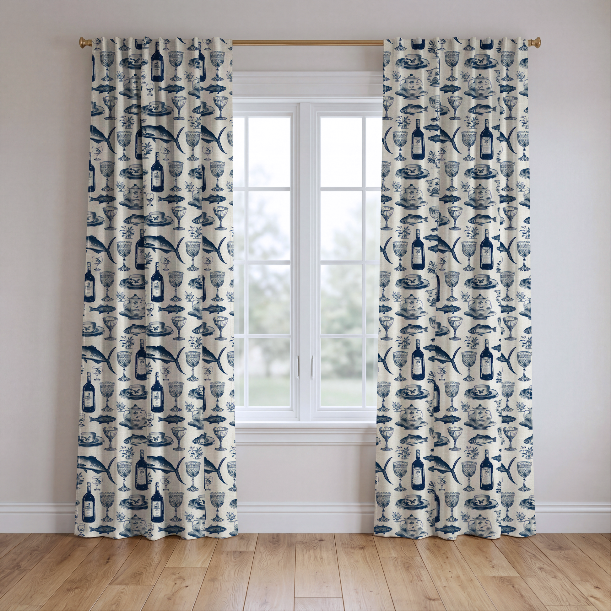 Eleanor's Elegance - Drapery — two panels