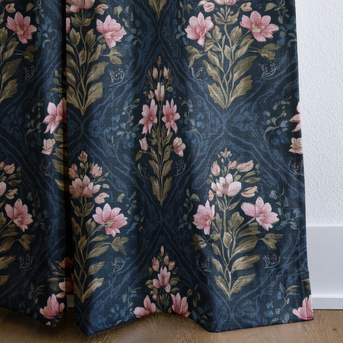 Dahlia Court - Drapery — corner closeup