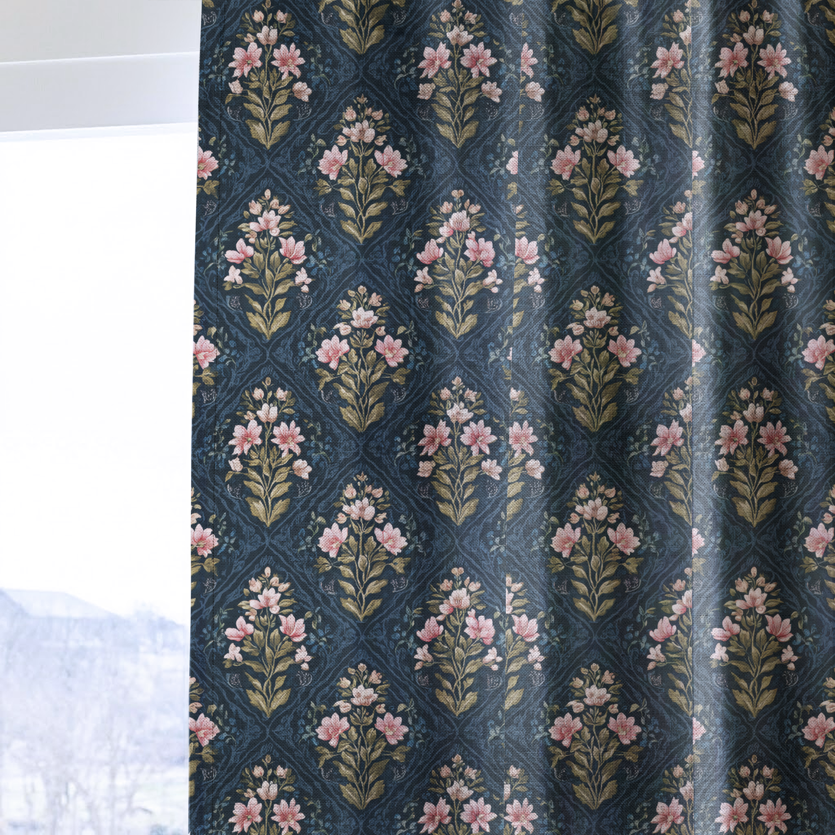 Dahlia Court - Drapery — one panel