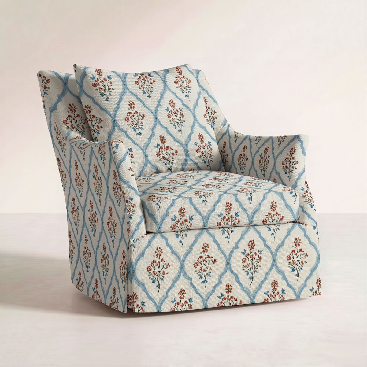 The Eleanor Chair in Chambray Tiles