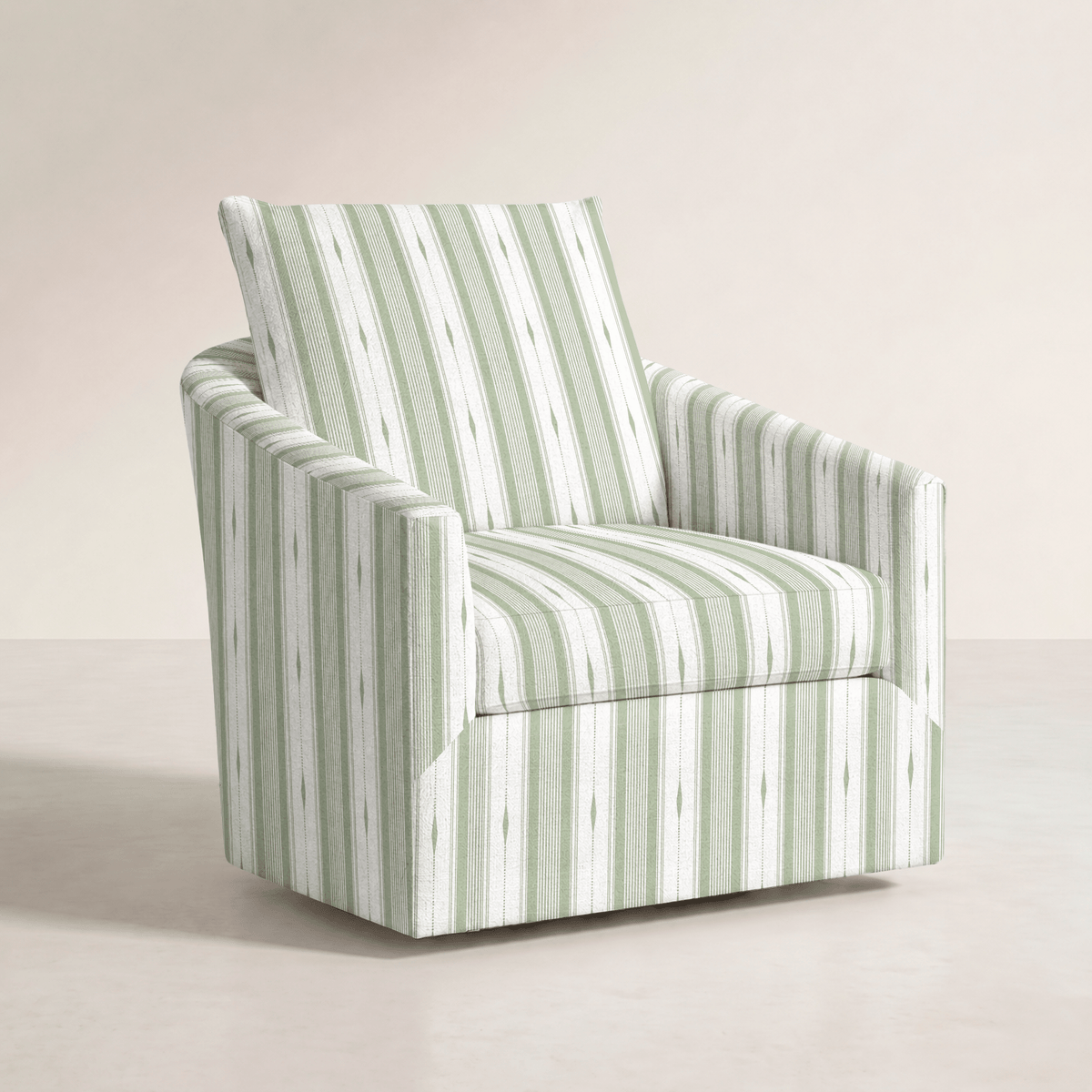 The Grace Chair in Blue Dresses Lemongrass Stripes - Lemon Park