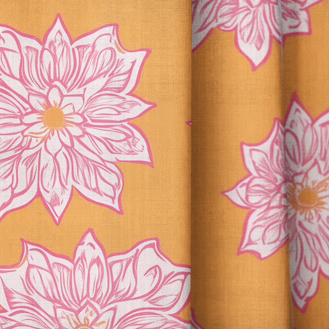 Orange Margarita - Drapery — close up