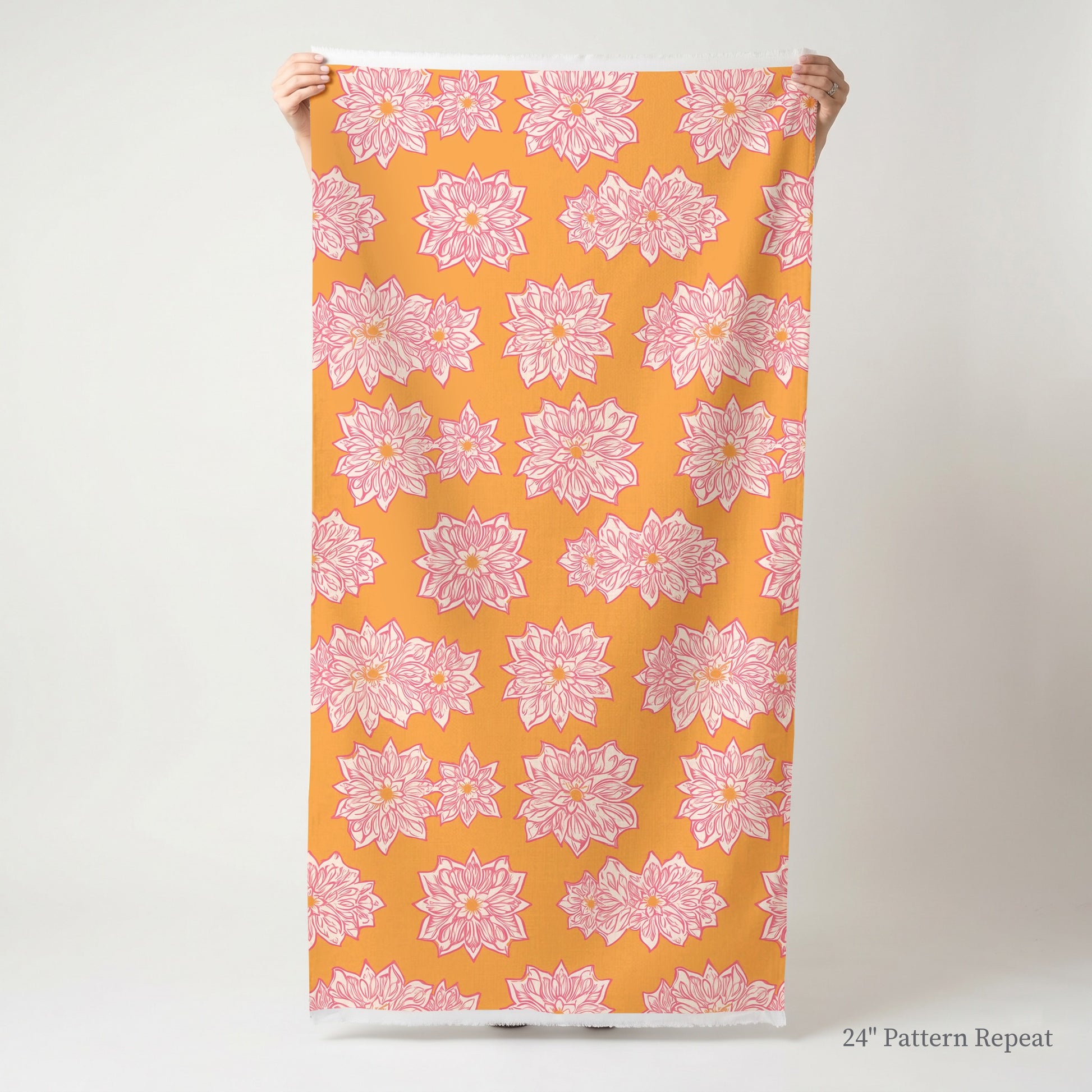 Orange Margarita Fabric by the Yard