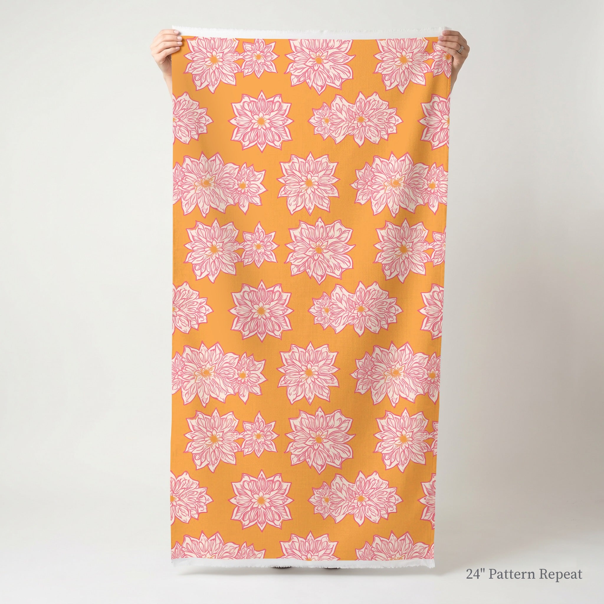 Orange Margarita Fabric by the Yard