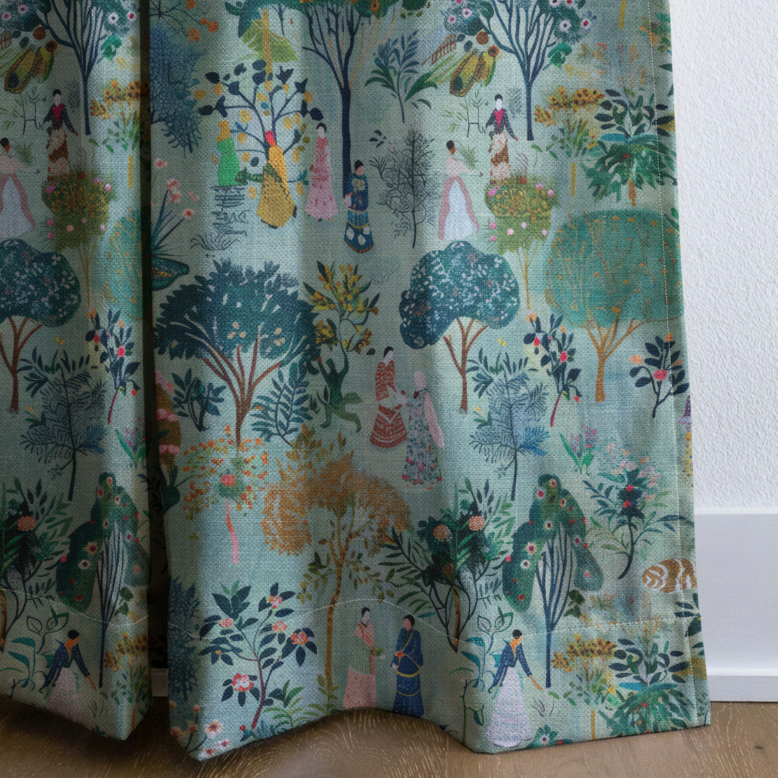 Paige's Pastoral - Drapery — corner closeup