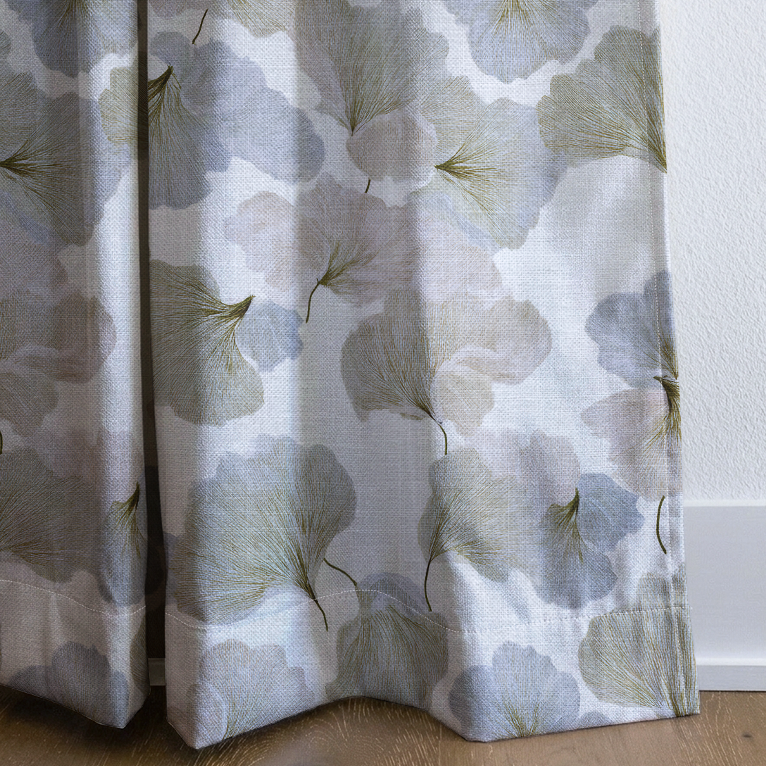 Ginkgo Veil - Drapery — corner closeup