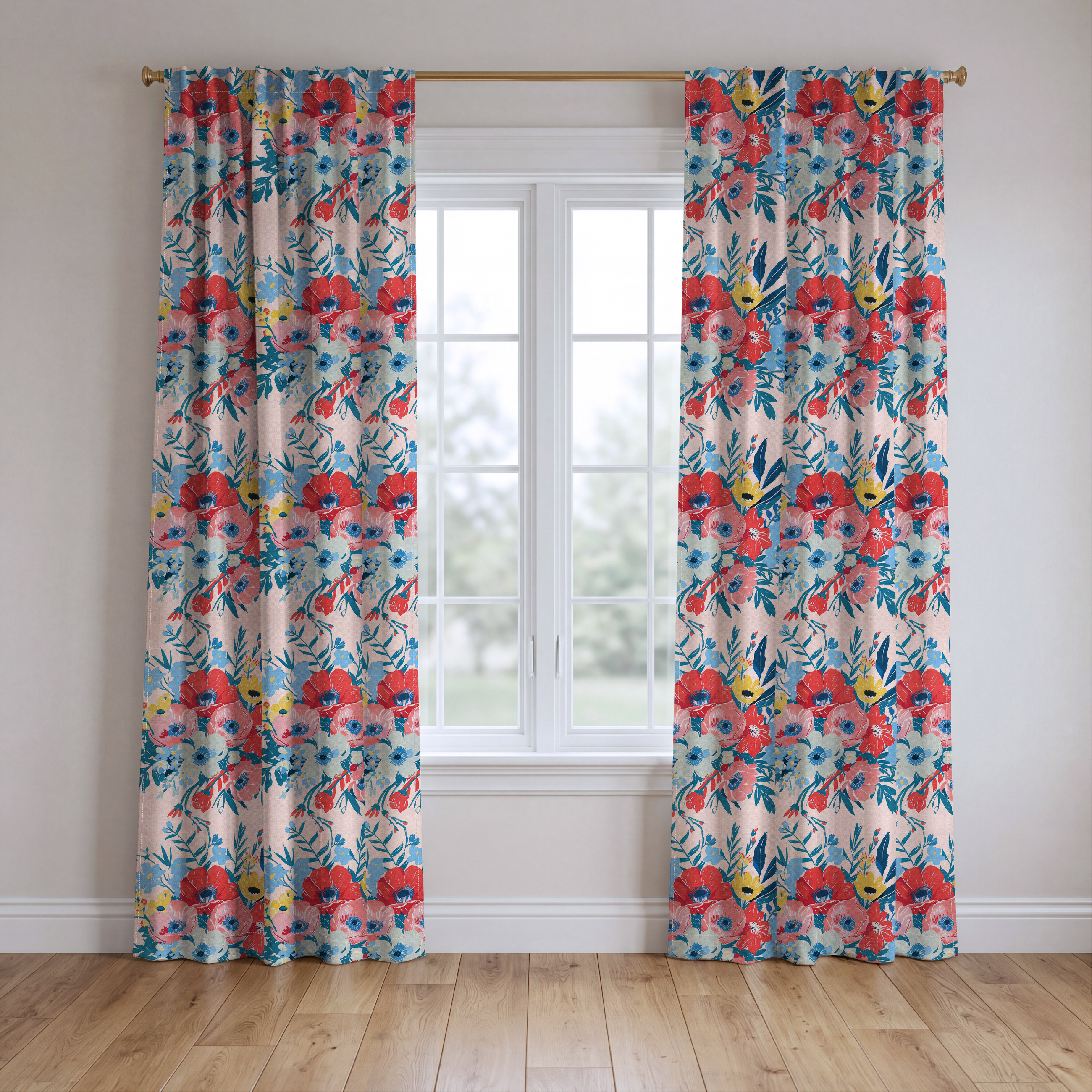 Ella's Eden - Drapery — two panels