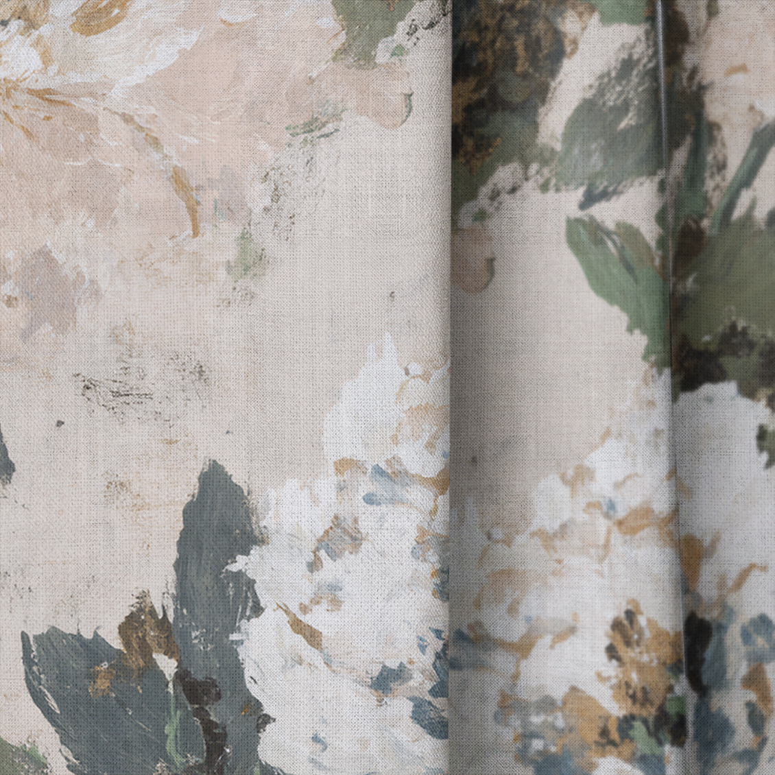 Soft Peony - Drapery — close up