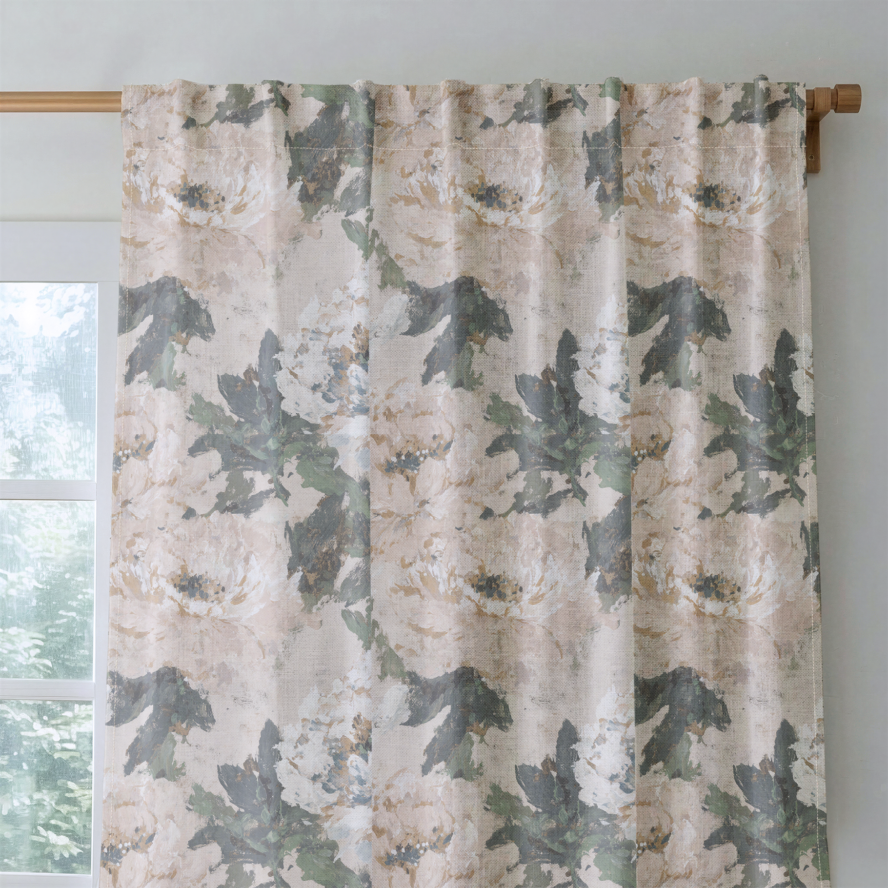 Soft Peony - Drapery — rod