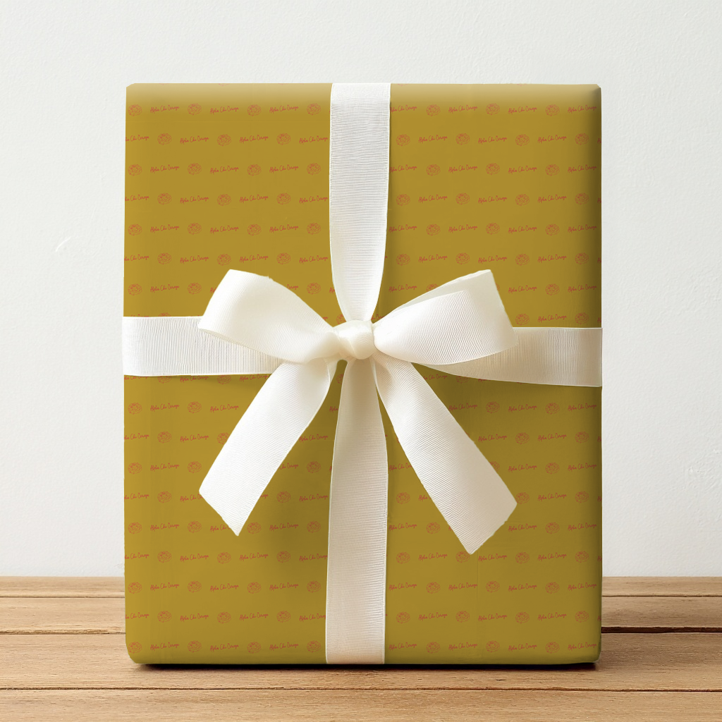 Alpha Chi Gold Script - Wrapping Paper