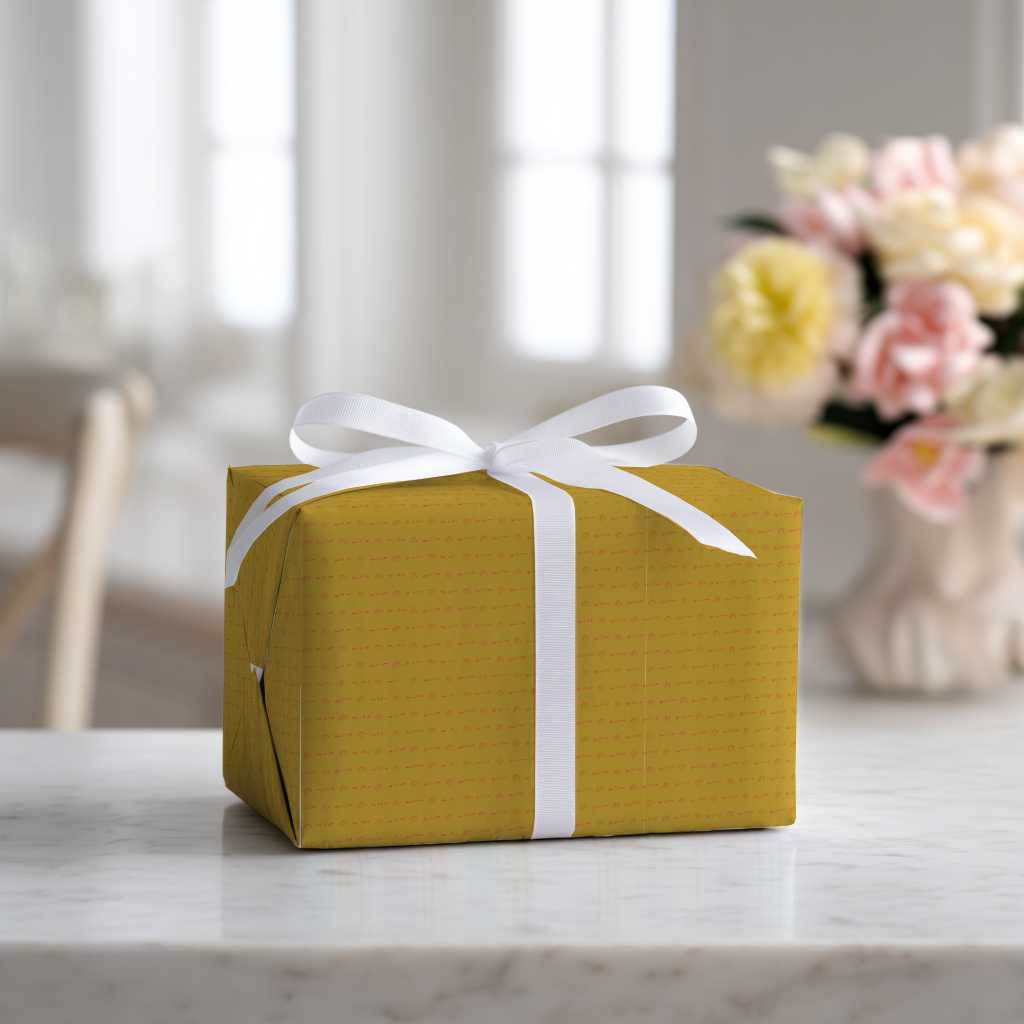 Alpha Chi Gold Script - Wrapping Paper