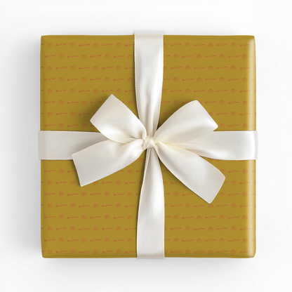 Alpha Chi Gold Script - Wrapping Paper